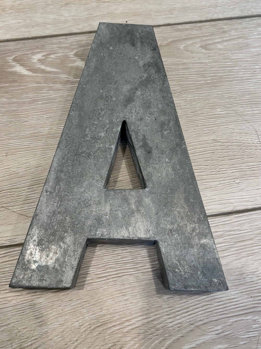 Anthropologie Large Metallic Letter A Wall Accent